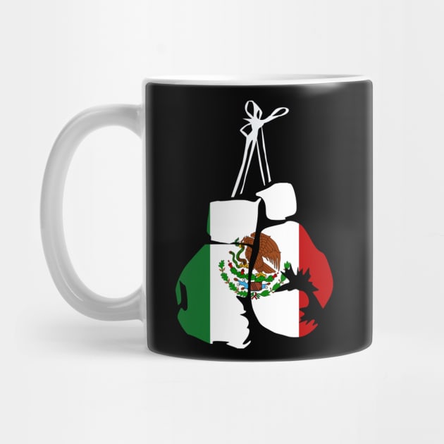 Mexico boxing gloves with Mexican flag for boxer by Shirtttee